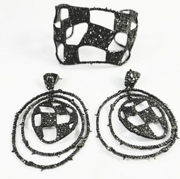 Alexis Bittar Jewelry - Must Have Alexis Bittar Georgian Pave Crystal Checkerboard Set